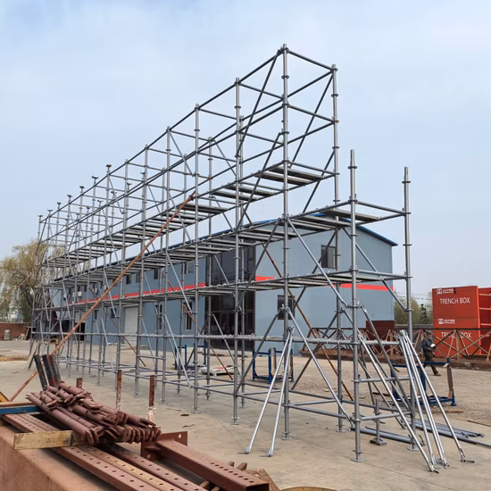 販売用産業用金属リングロック足場システム/アメリカ建築用ディスクロック足場および付属品 Worksafe