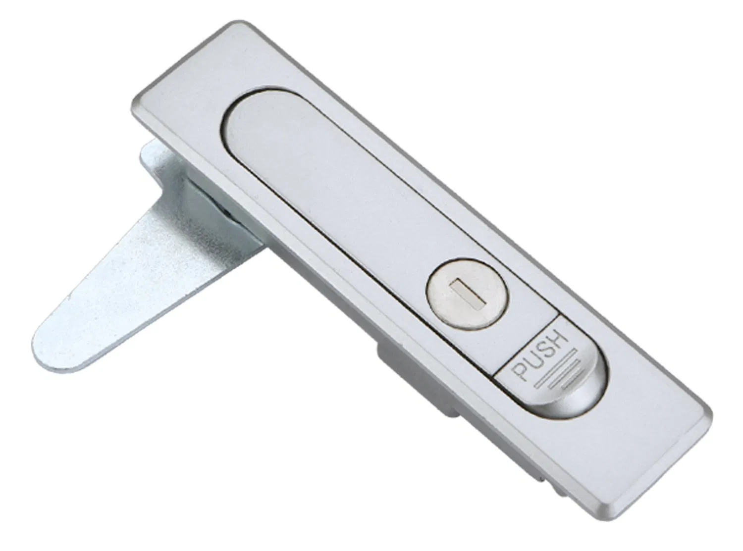 Zonzen 亜鉛合金マットクロムコーティングされた電子キャビネットプレーンロック MS730